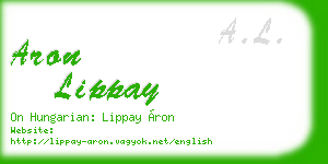 aron lippay business card